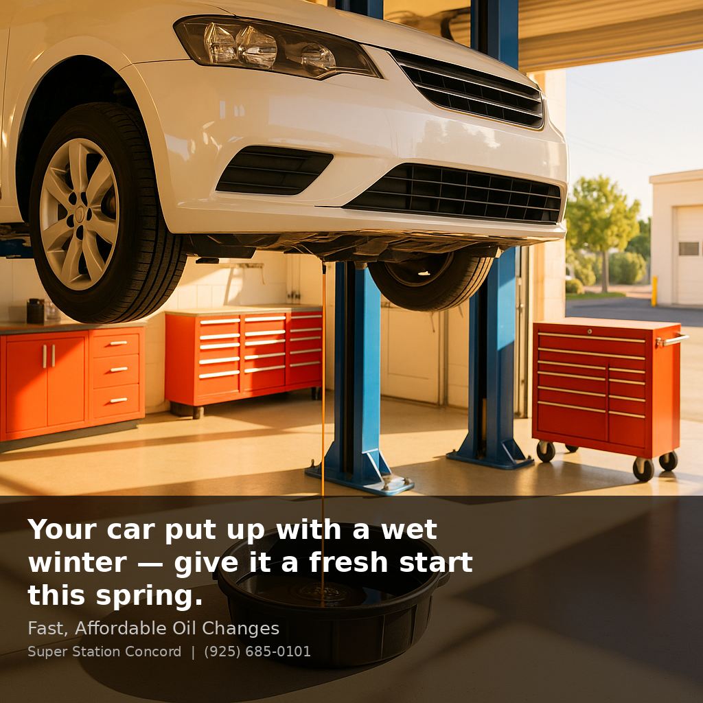Your car put up with a wet winter — give it a fresh start this spring.