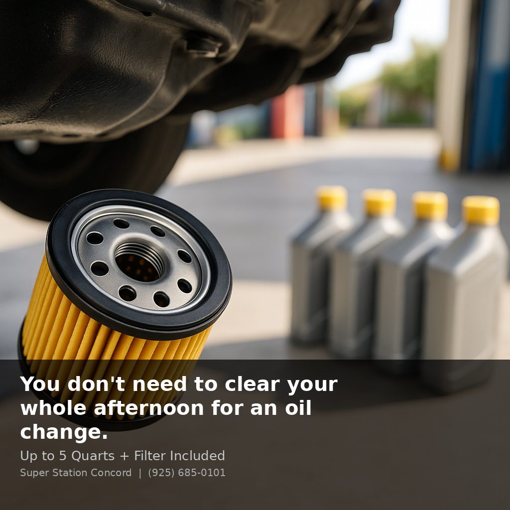 You don't need to clear your whole afternoon for an oil change.